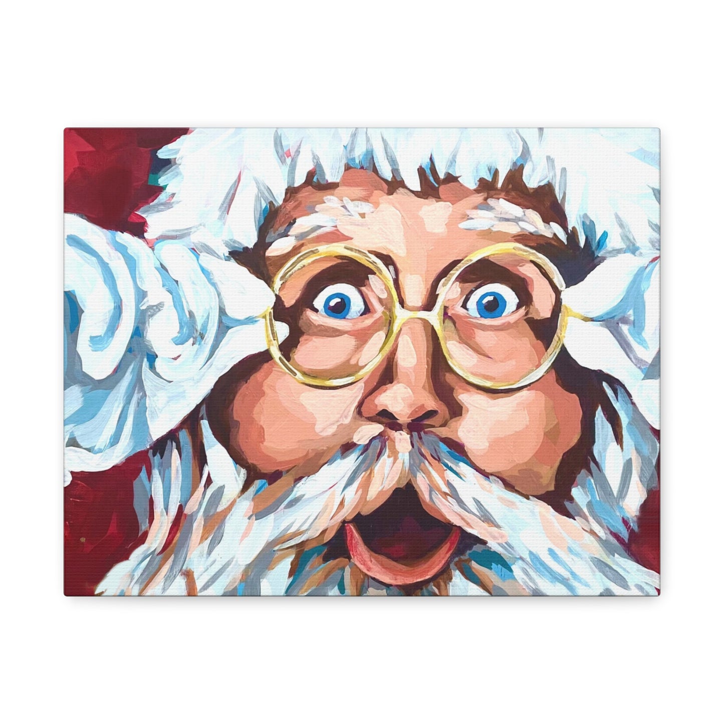 Santa Shocked - Canvas Gallery Wrap Print