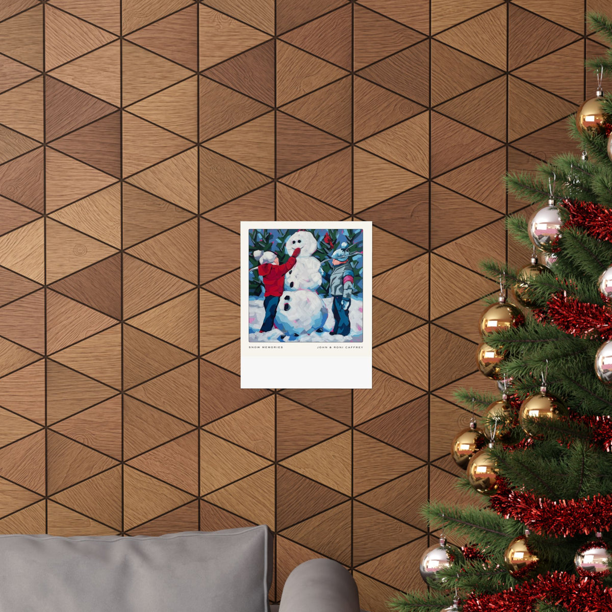 Snow Memories Matte Poster — Vintage-Style Winter Wall Art