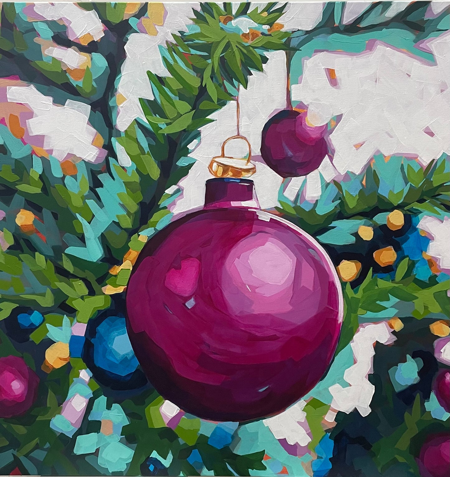 Holiday Ball Painting (SOLD)