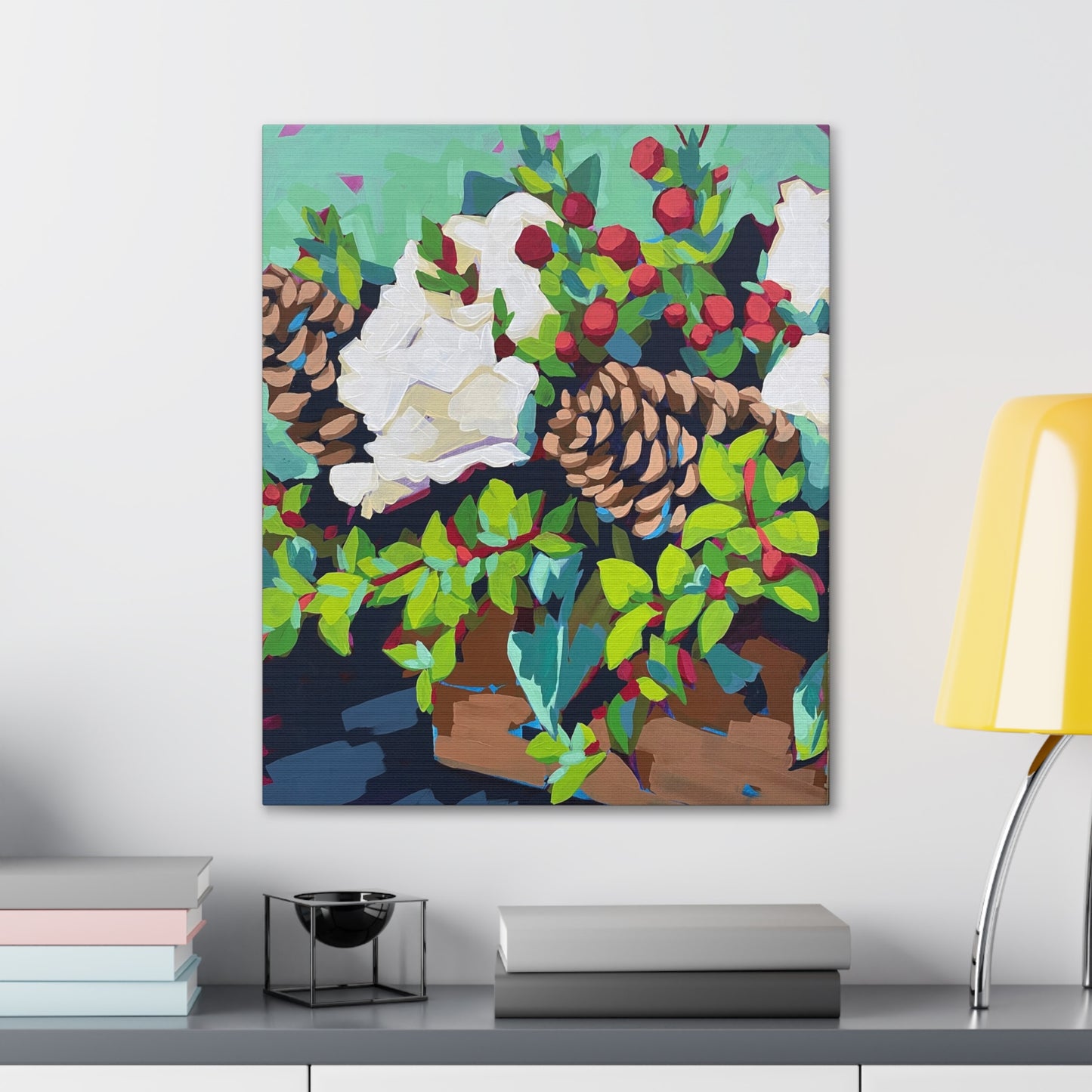Holiday Floral- Canvas Gallery Wrap Print