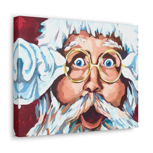 Santa Shocked - Canvas Gallery Wrap Print