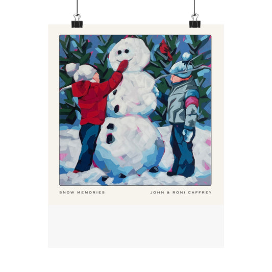 Snow Memories Matte Poster — Vintage-Style Winter Wall Art