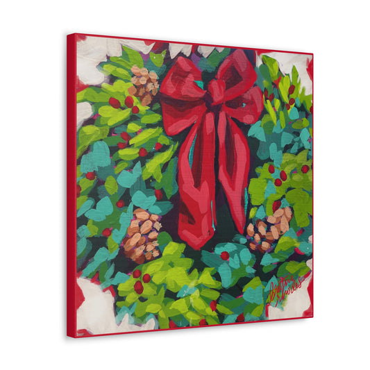 Holiday Wreath- Canvas Gallery Wraps