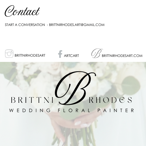 Wedding Floral Painting Pricing Sheet