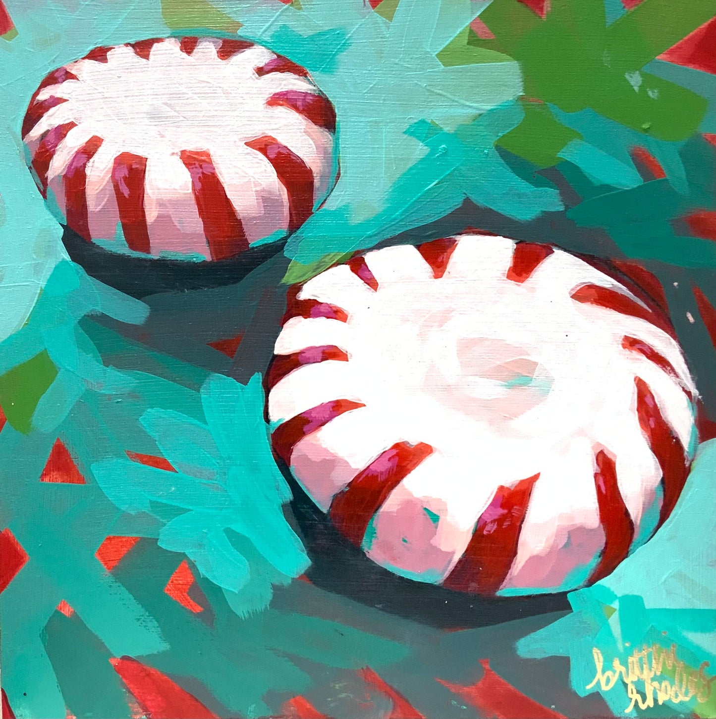 Peppermints Painting