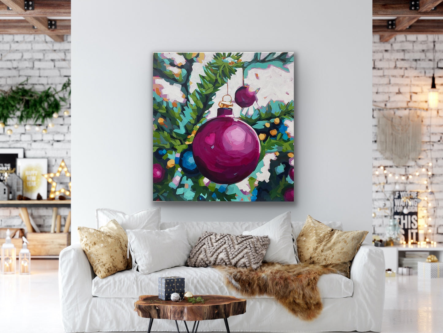 Holiday Ball Painting (SOLD)